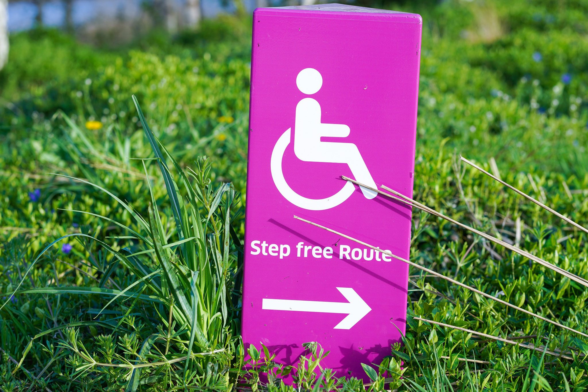 step free route sign